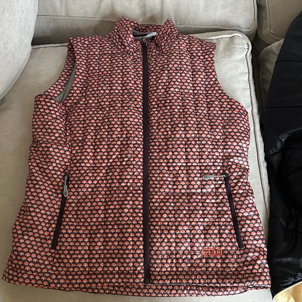 Stio Pink Patterned Vest